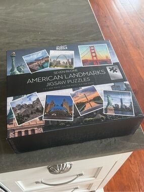 American Landmarks Jigsaw Puzzle Set - 7 Puzzles